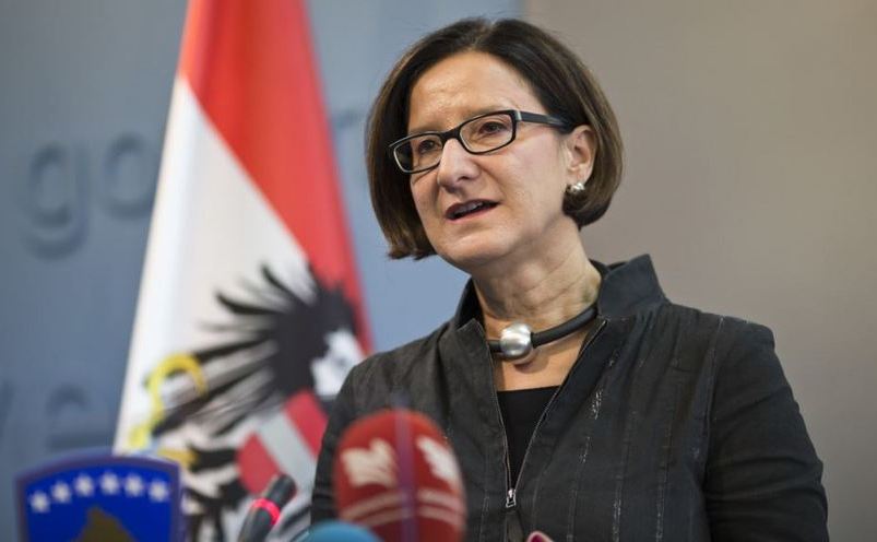 Ministrul austriac de interne, Johanna Mikl-Leitner. (Captură Foto)
