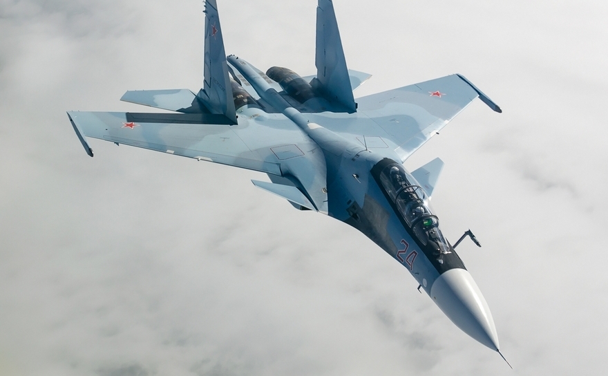 Avion de luptă rusesc Su-30SM. (Wikipedia)