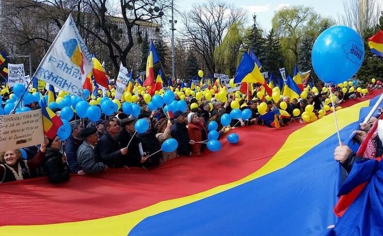 Marş unionist la Chişinău (Epoch Times România)