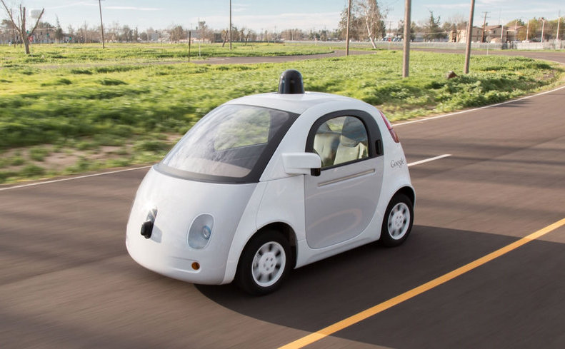 Maşină fără şofer de la Google. (Captură Foto)