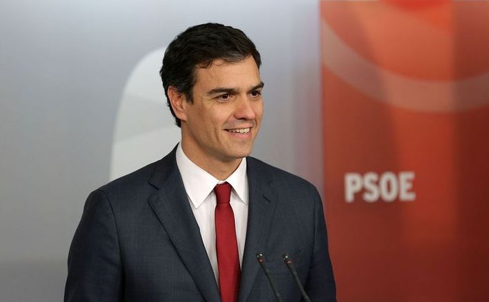 Liderul Partidului Socialist din Spania, Pedro Sanchez.