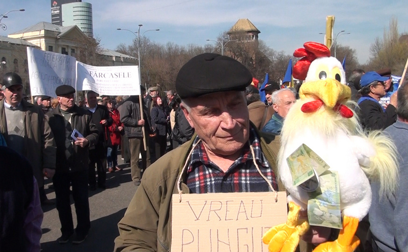 Protest al Sindicatului Cadrelor Militare Disponibilizate (Epoch Times România)