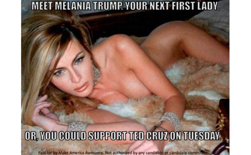 Melania Trump, pozată în nud (Campania prezidenţială americană)