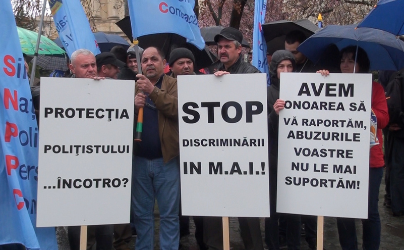 Protest al Sindicaliştilor din Poliţie (Epoch Times România)