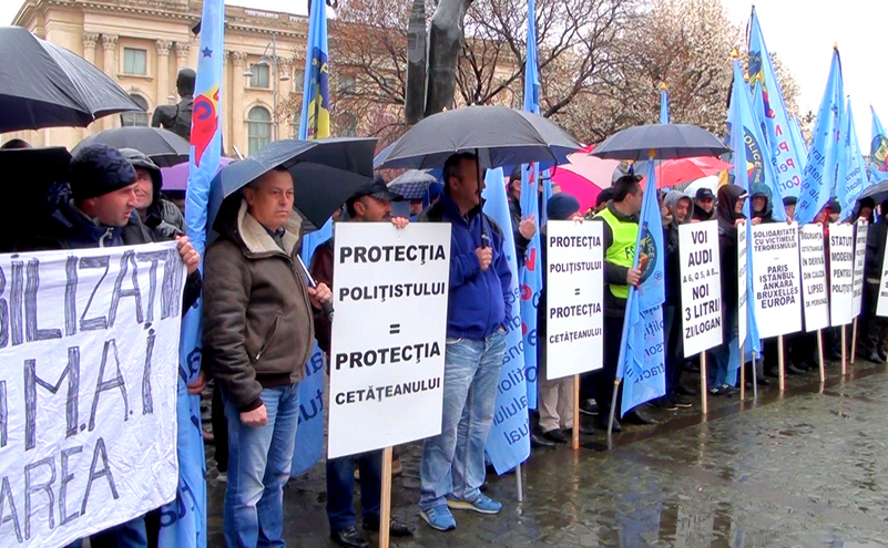 Protest al Sindicaliştilor din Poliţie (Epoch Times România)