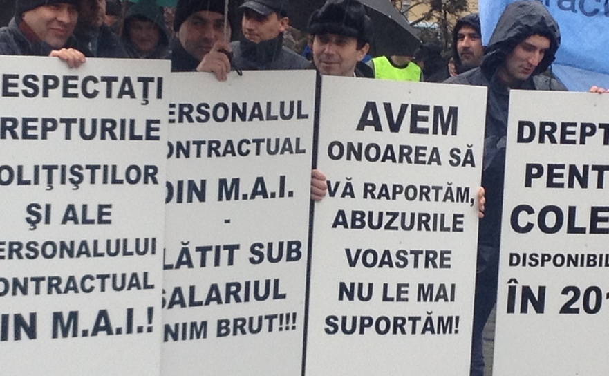 Protest al poliţiştilor (Epoch Times România)