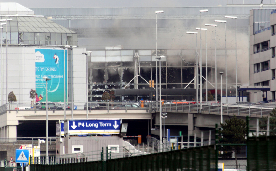 Aeroportul Zaventem din Bruxelles după atacurile din 22 martie 