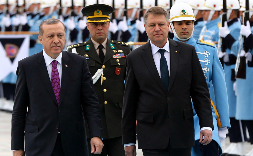 Klaus Iohannis împreună cu Recep Tayyip Erdogan 23 martie 2016 în Ankara. 