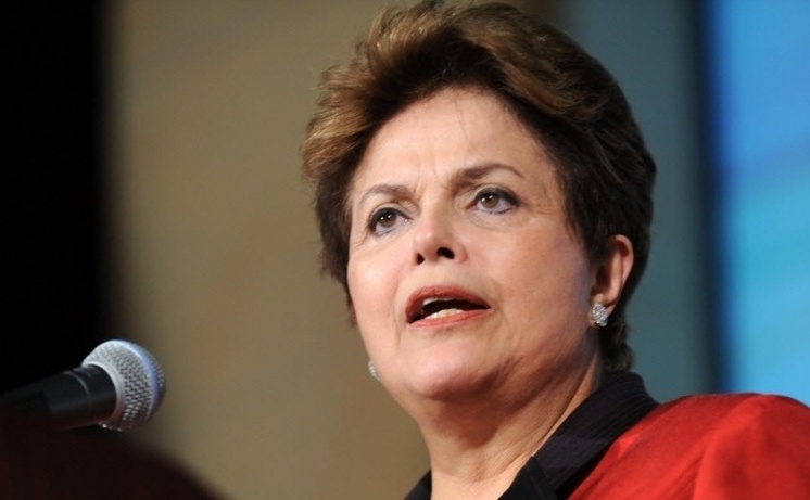 Preşedinta Braziliei, Dilma Rousseff.