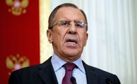 Ministrul rus de externe, Serghei Lavrov. (Andrew Harnik/AFP/Getty Images)