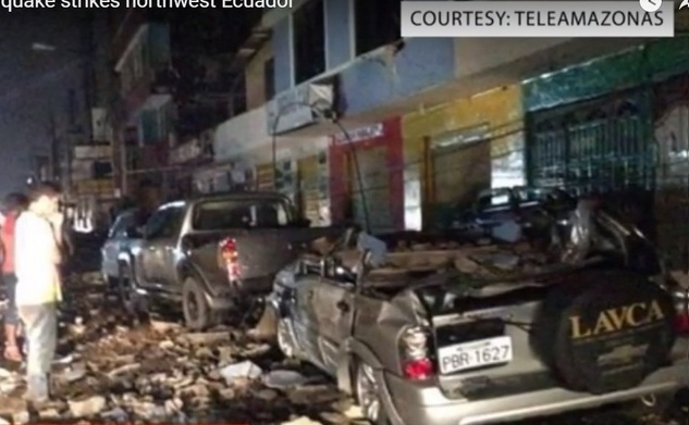 Un cutremur de 7,8 grade a lovit Ecuadorul
