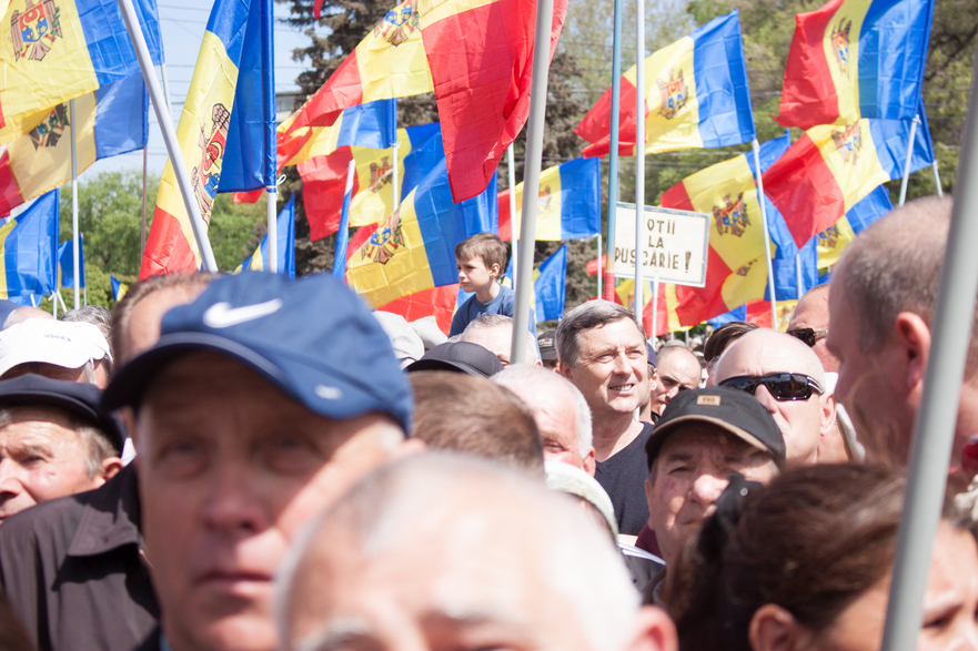 Protest în centrul Chişinăului, 24 aprilie 2016 (Epoch Times România)