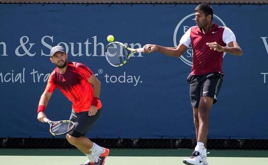 Perechea româno-indiană Florin Mergea şi Rohan Bopanna (Neal Trousdale/facebook)