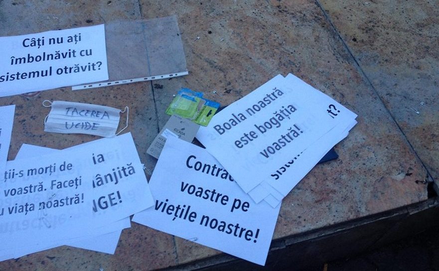 "Ne-aţi diluat sănătatea!" - Protest în Piaţa Universităţii (Epoch Times România)