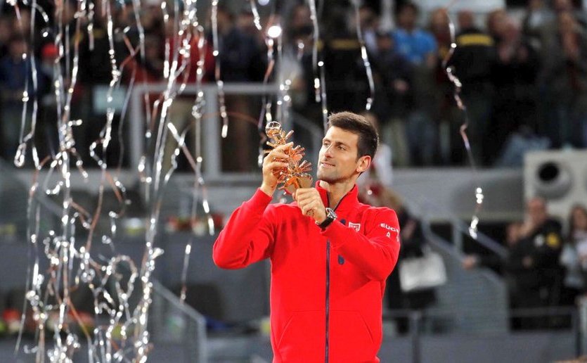 Tenismanul sârb Novak Djokovic (Mutua Madrid Open/twitter)