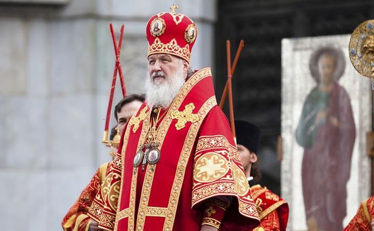 Şeful Bisericii Ortodoxe Ruse, Patriarhul Kirill.