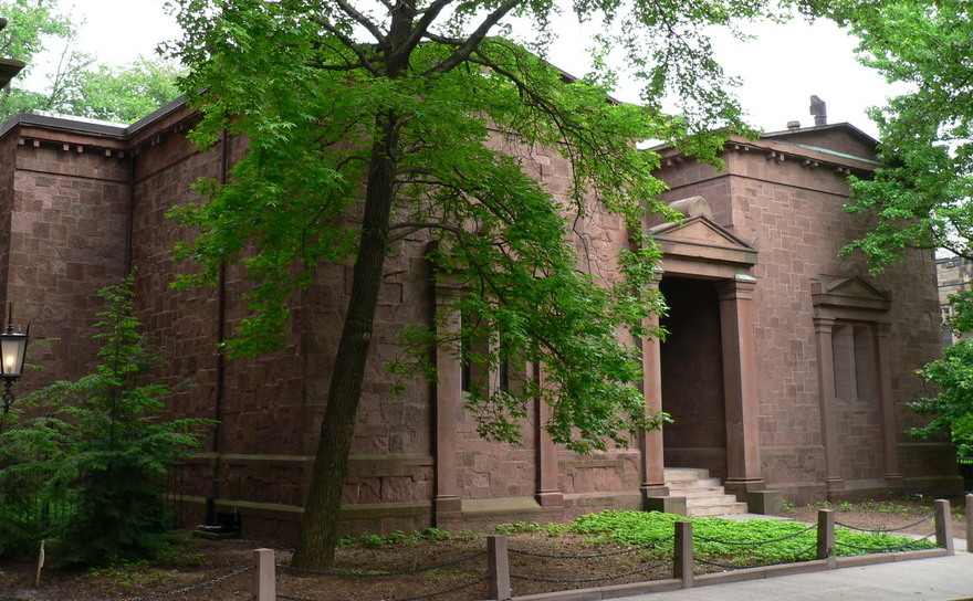 Clădire folosită pentru întâlnirile societăţii secrete Skull and Bones de la Universitatea Yates.