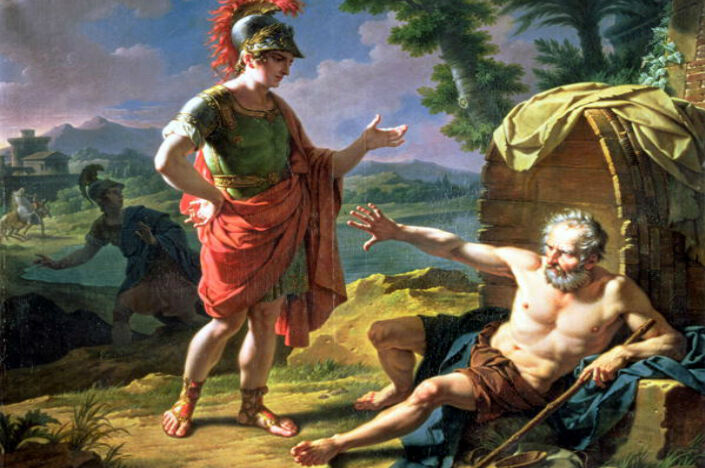 Alexandru cel Mare şi filosoful Diogene din Sinope (wikipedia.org)