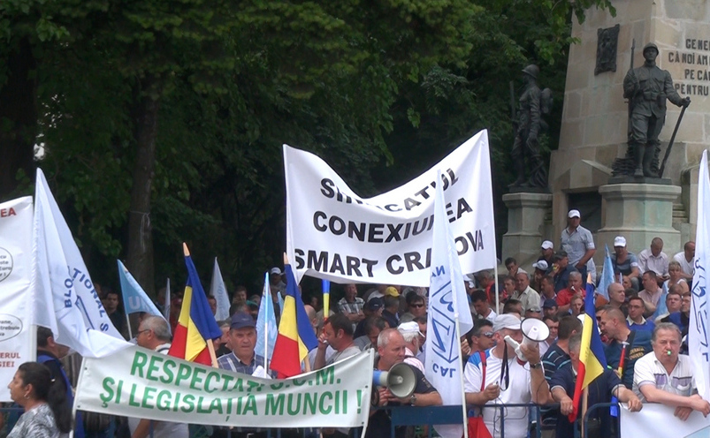 Protest al sindicaliştilor din Energie, 3 iunie 2016