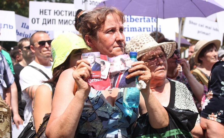 Protest în susţinerea lui Ilan Şor (Epoch Times Romania)