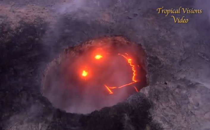 Vulcanul Kilauea, Hawaii (captură video)