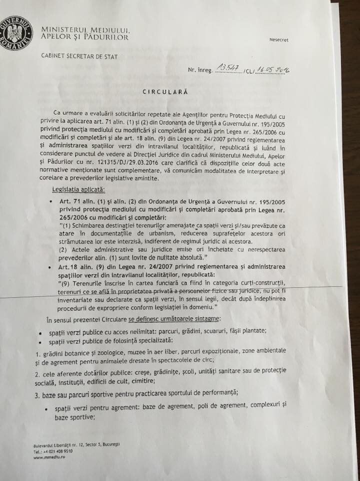 Circulara, pagina 1 (Eco-Civica)