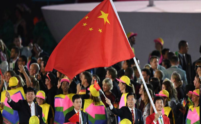 Steagul Chinei în versiune J.O. Rio 2016