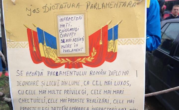 Protest după votul în cazul Oprea (Epoch Times România)