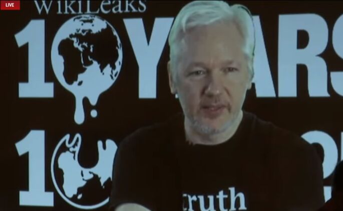 Fondatorul WikiLeaks Julian Assange (capură de ecran)