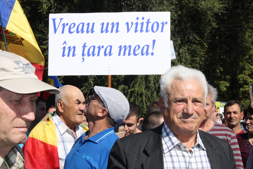 Protest la Chişinău, organizat de Platforma Demnitate şi Adevăr