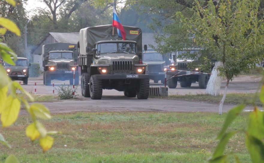 Tehnica militară a GOTR care a efectuat rotaţia pacificatorilor din Tiraspol în Bender.