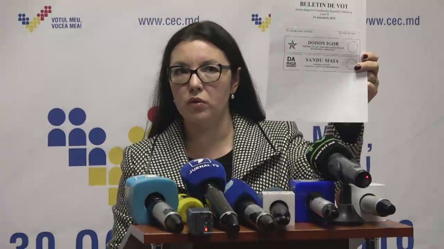 Alina Rusu, şefa Comisiei Electorale Centrale (captură foto)