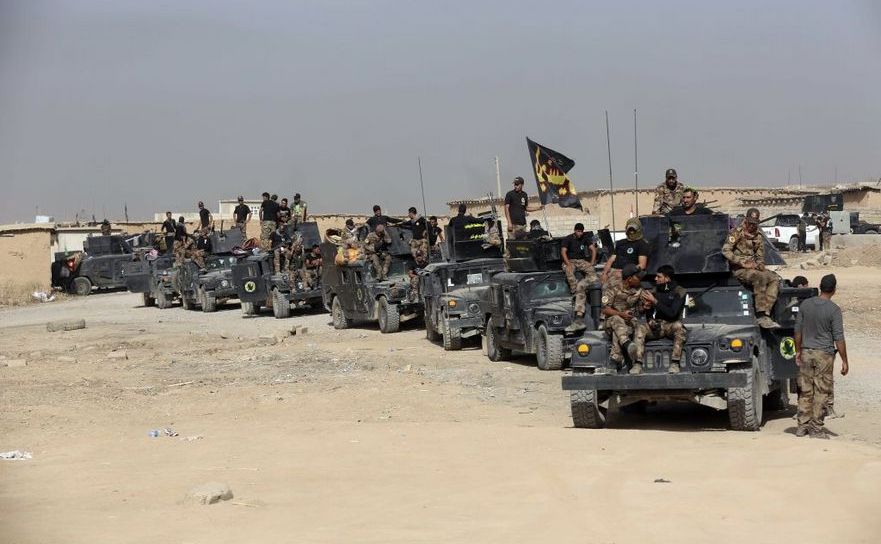 Forţele  de elită antitero irakiene se pregătesc de lansarea unei operaţiuni  pentru eliberarea oraşului irakian Mosul, 15 octombrie 2016. (Captură Foto)