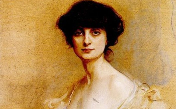 Anna Brâncoveanu, Contesă de Noailles, tablou de Philip de László, 1913 (wikipedia)