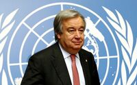 Antonio Guterres, Secretarul general al ONU. (Captură Foto)
