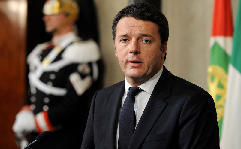 Premierul italian demisionar Matteo Renzi.
