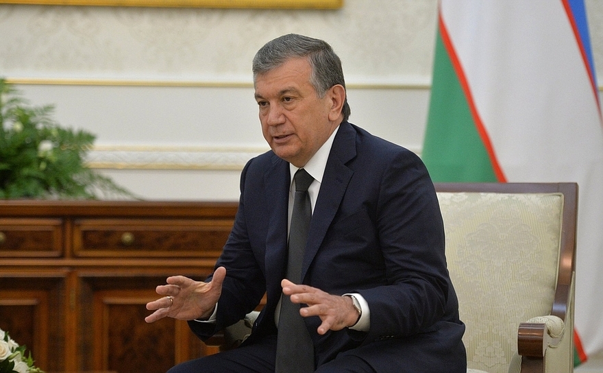 Preşedintele uzbek Şavkat Mirzioev.