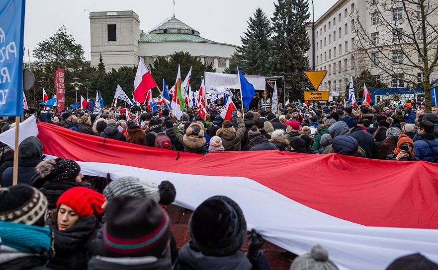 Demostraţii anti guvernamentale în Polonia, 17 decembrie 2016, Varşovia