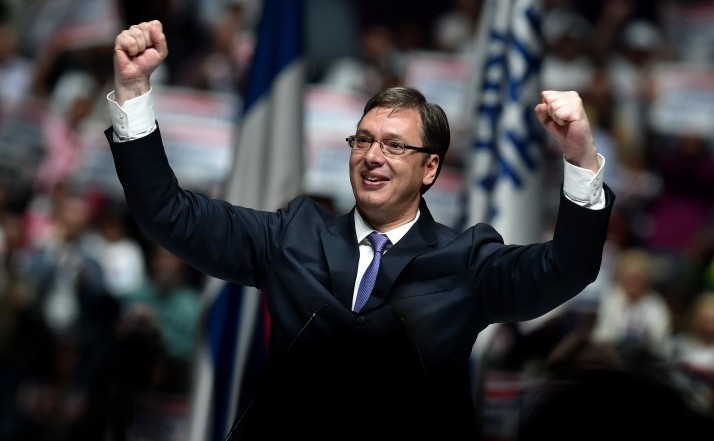 Premierul sârb, Aleksandar Vucic. (Andrej Isakovic/AFP via Getty Images)