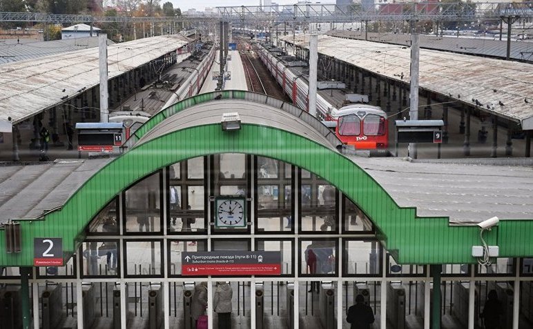Staţia de tren Iaroslavski din Moscova.