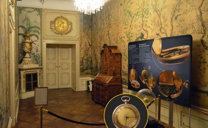 Ceasul Baronului von Brukenthal, vechi de peste 200 de ani, este simbolul bicentenarului Muzeului Brukenthal sărbătorit la 25 februarie 2017. (oradesibiu.ro)