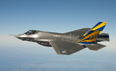 Avion de luptă american F-35C. (U.S. Navy photo courtesy Lockheed Martin via Getty Images)