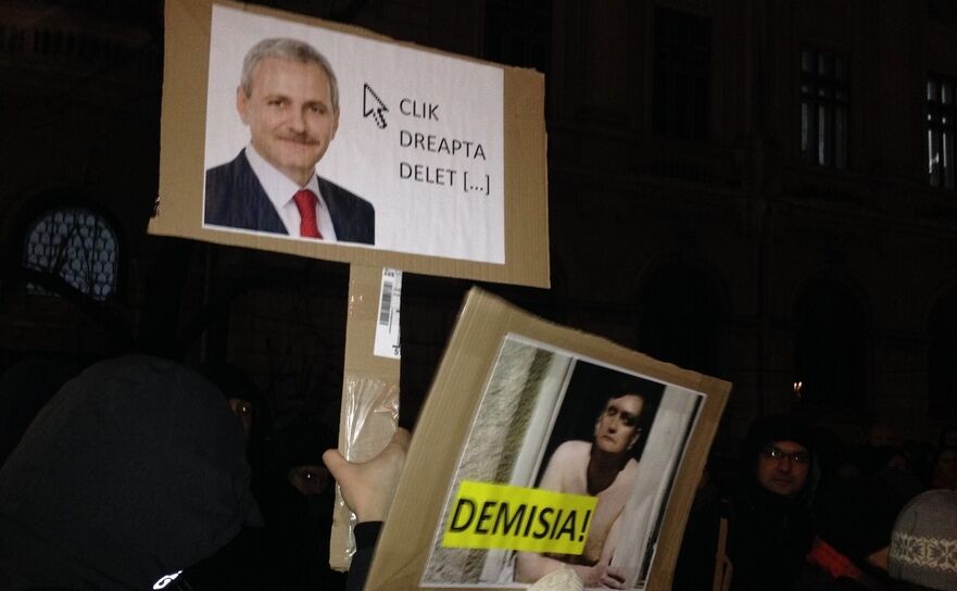 Protest "Nu legii graţierii!" (Epoch Times România)