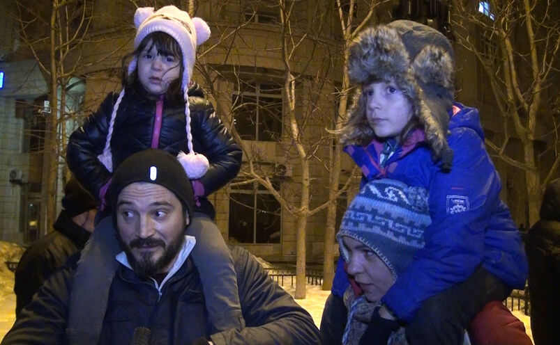 Protest masiv contra "ordonanţelor-elefant" în Bucureşti, 29 ianuarie 2017. (Epoch Times)