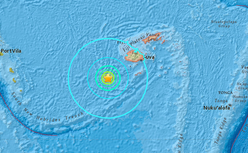 Cutremur de magnitudine 7,2 a lovit în largul coastei statului Fiji.