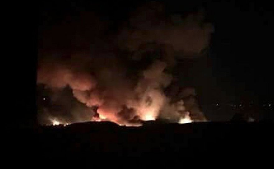 Rachete israeliene bombardează un aeroport militar din Damasc (Televiziunea siriană, captură)