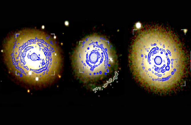 Cele trei galaxii eliptice studiate