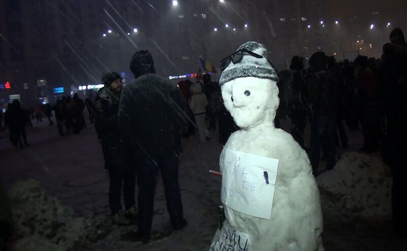 Protest la Guvern