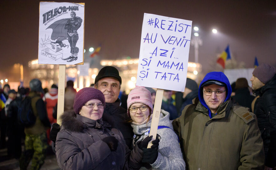 Protets la Guver (Mihuţ Savu / Epoch Times România)