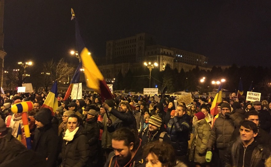 Protest la Parlament, 3 februarie 2017 (Adrian Alexandru)